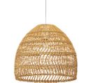 Lampe Suspendue Style Boho Bali En Rotin Naturel - 40cm - Seam Bois Naturel