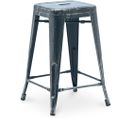 Tabouret De Bar Bistrot Metalix Design Industriel En Métal - 60 Cm - Industriel