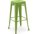 Tabouret De Bar - Design Industriel - 76cm - Metalix Vert Clair