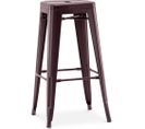 Tabouret De Bar - Design Industriel - 76cm - Metalix Bronze