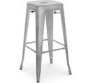 Tabouret De Bar - Design Industriel - 76cm - Nouvelle Édition- Metalix Acier