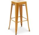 Tabouret De Bar - Design Industriel - 76cm - Nouvelle Édition- Metalix Doré