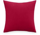 Coussin Carré En Velours (45x45 Cm) - Lenay Rouge