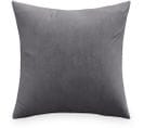 Coussin Carré En Velours (45x45 Cm) - Lenay Gris Foncé