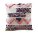 Coussin Carré En Coton Style Bohème (45x45 Cm) Housse + Remplissage - Kinari Multicolore