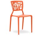 Chaise Viena Orange Clair