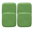 Lot De 4 Coussins Magnétiques Pour Tabouret - Simili-cuir - Metalix Vert