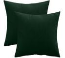 Lot De 2 Coussins En Velours - Housse Et Garnissage -  Lenay Vert Foncé