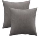 Lot De 2 Coussins En Velours - Housse Et Garnissage -  Lenay Gris