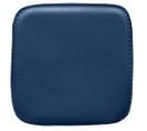 Coussin Pour Tabouret Carré - Simili Cuir - Bistrot  Bleu