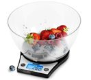 Ks6000 Bk Balance De Cuisine Noire - Capacité De 5 Kg - Large Écran Éclairé - Bol De 2 L Inclus