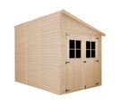 M339a+m339g - Abri De Jardin En Bois 6,09 M2 - Avec Sol Imprégné