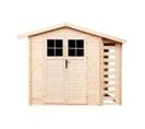 M386f - Abri De Jardin-abri Bois De Chauffage En Bois 4,33 M2 - Abri De Jardin Sans Plancher