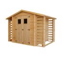 M391 - Abri De Jardin-abri Bois De Chauffage En Bois 5,41 M2 - Abri De Jardin Sans Plancher