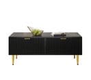 Table Basse Avec 2 Tiroirs Noir