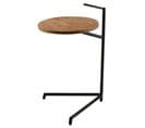 Table D'appoint Design "bistro" 65cm Noir et Naturel