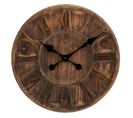 Horloge Murale Bois "chiffres Romains" 40cm Naturel