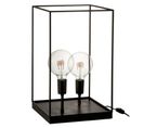 Lampe à Poser "deux Ampoules" 51cm Noir