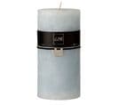 Bougie Cylindrique Déco "junina" 20cm Bleu Clair