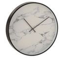 Horloge Murale Design "marbre" 40cm Noir