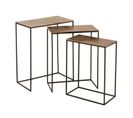 Lot De 3 Tables D'appoint Gigognes "bano" 66cm Rouille