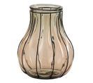 Vase Design En Verre "fusion" 30cm Taupe