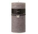 Bougie Cylindrique Déco "junina" 20cm Gris Foncé