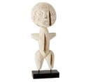 Statue Déco En Bois "alba" 57cm Blanc