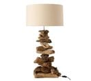 Lampe À Poser Design "bois Flotté" 63cm Naturel