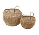 Lot De 2 Paniers De Rangement "tosai" 56cm Naturel