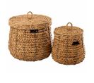 Lot De 2 Paniers De Rangement "maurice" 49cm Naturel