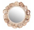 Miroir Rond Design "lisa" 65cm Mauve