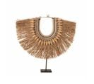 Statue Déco En Bois "collier Dora" 35cm Naturel