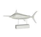 Statue Déco "espadon Sur Pied" 72cm Argent