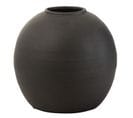 Vase Design En Ciment "viktor" 30cm Noir