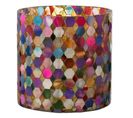 Photophore En Verre Design "pub" 21cm Multicolore