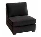 Fauteuil Design En Velours "abosa" 103cm Noir