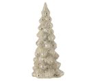 Sapin De Noël Brillant Déco "givré" 35cm Argent