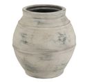 Cache-pot En Céramique "tacheté" 38cm Blanc Gris