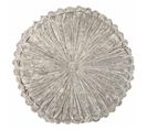 Coussin Rond Design "viva" 43cm Argent