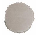 Coussin Rond En Velours "rosta" 50cm Gris