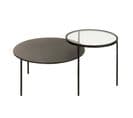 Table Gigogne 2 Niveaux Design "juto" 101cm Noir