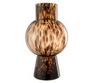 Vase Boule En Verre Design "poiso" 31cm Marron