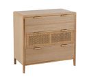 Buffet 3 Tiroirs En Bois "nivelo" 90cm Naturel