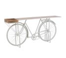 Console Vintage En Métal "vélo" 185cm Blanc