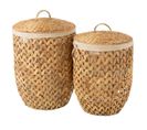 Lot De 2 Paniers à Linge "vitoria" 60cm Naturel