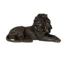 Statuette Déco "lion Couché" 80cm Bronze