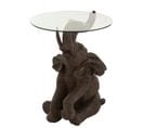 Table D'appoint "éléphant" 65cm Marron Foncé