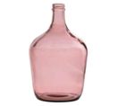 Vase Design En Verre "bouteille Déco" 30cm Rose