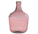 Vase Design En Verre "bouteille Déco" 42cm Rose